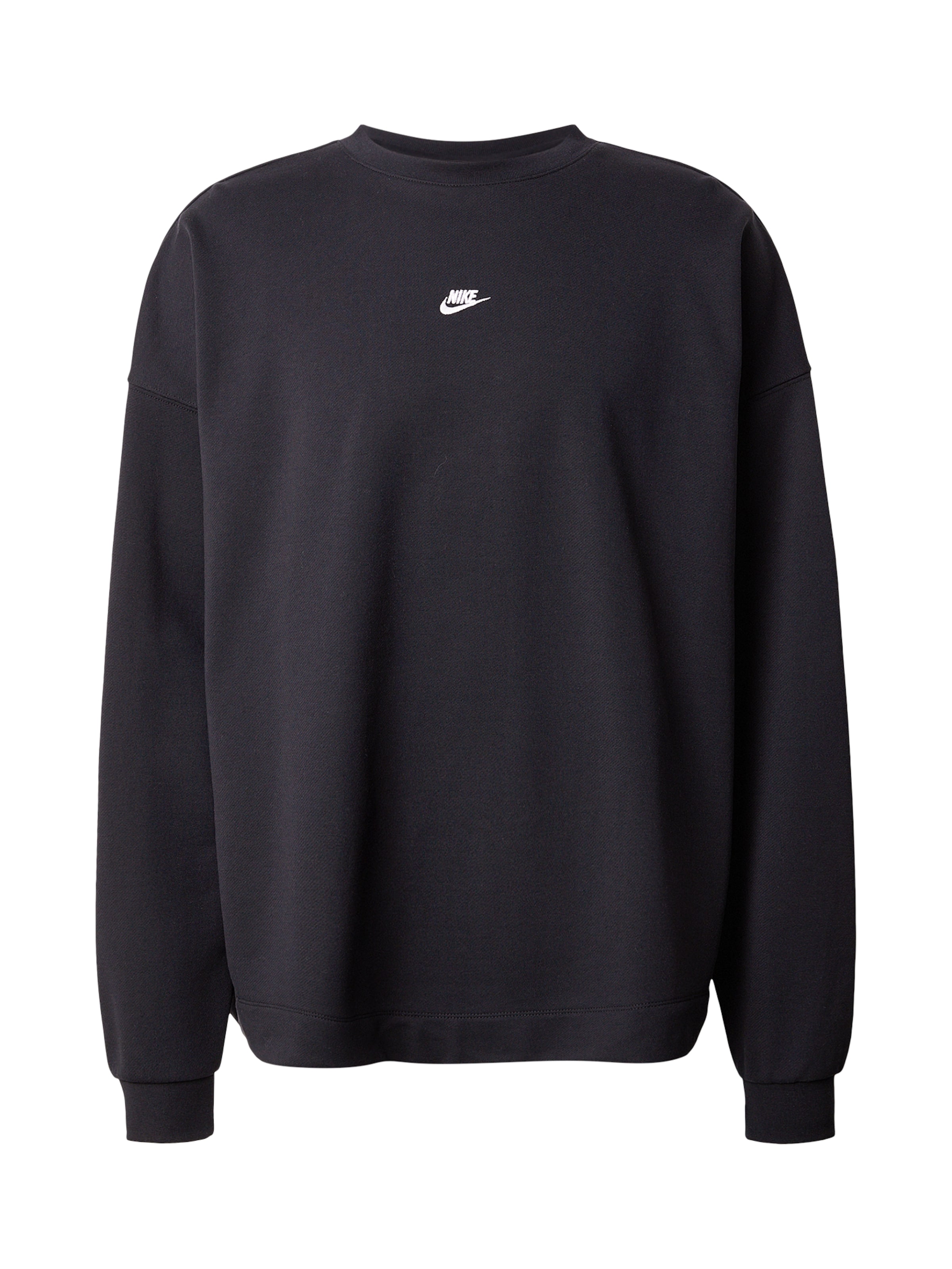 melns Nike Sportswear Sportisks džemperis 'CLUB': no priekšpuses