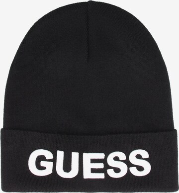 Bonnet GUESS en noir : devant