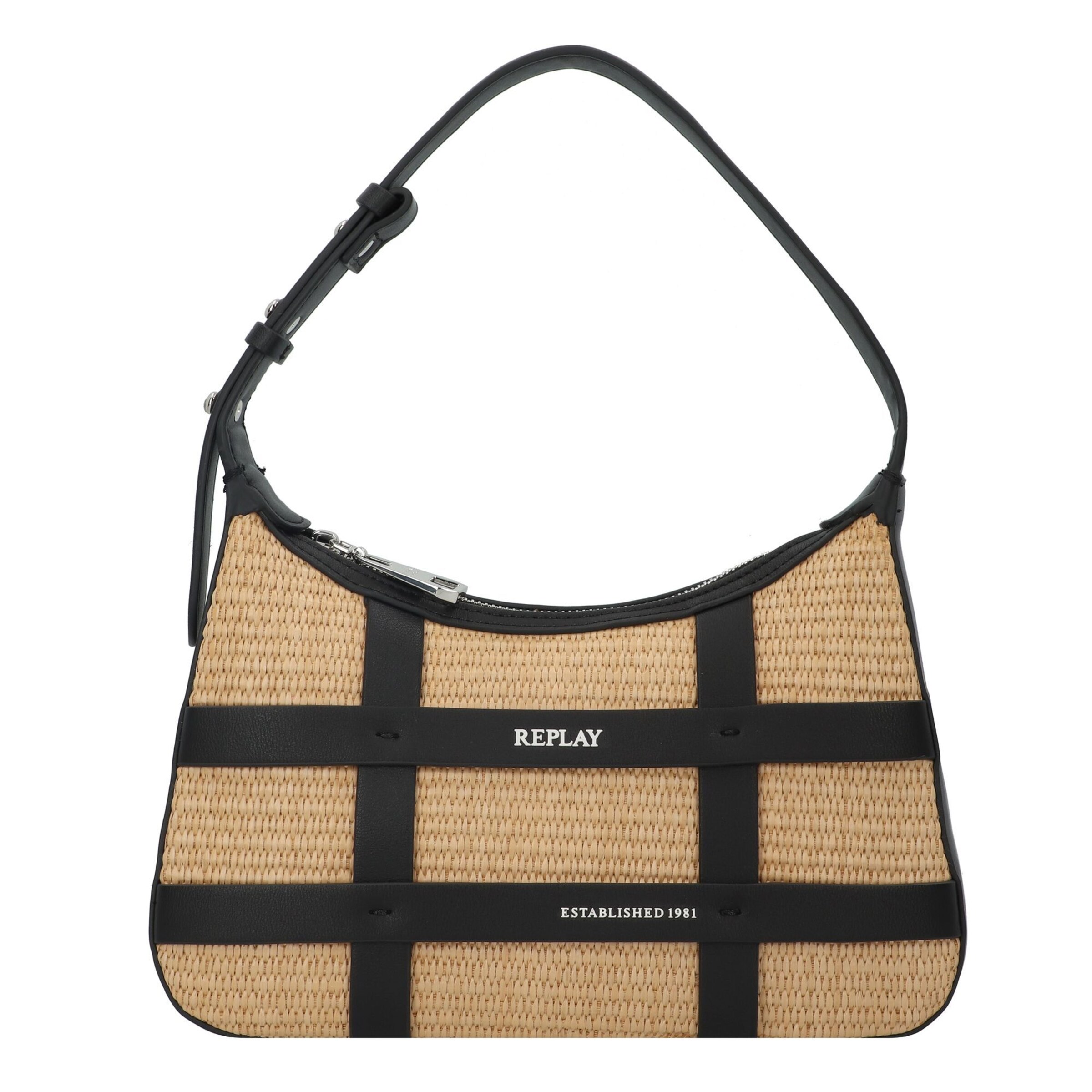 REPLAY Schoudertas in Beige: voorkant