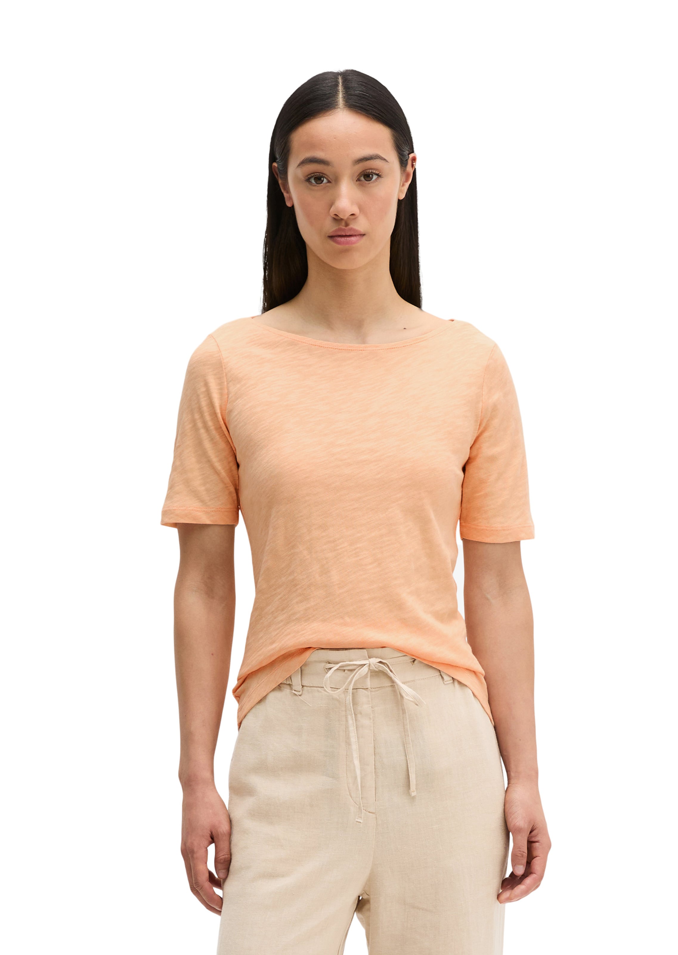 T-shirt Marc O'Polo en orange : devant