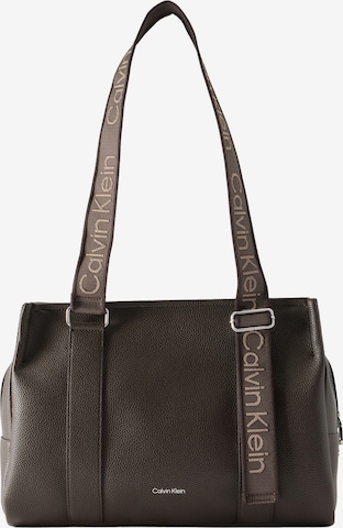 Calvin Klein Shopper - Hnedá: predná strana