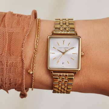Violet Hamden Analoog horloge in Goud: voorkant