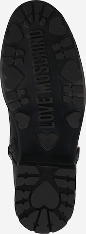 Love Moschino - Botines con cordones en negro