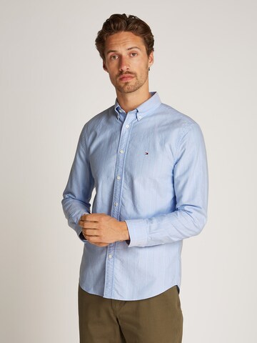 TOMMY HILFIGER Regular fit Overhemd 'Heritage' in Blauw: voorkant
