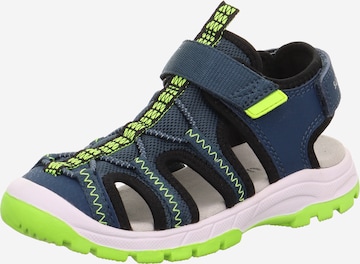 SUPERFIT - Zapatos abiertos 'Tornado' en azul: frente