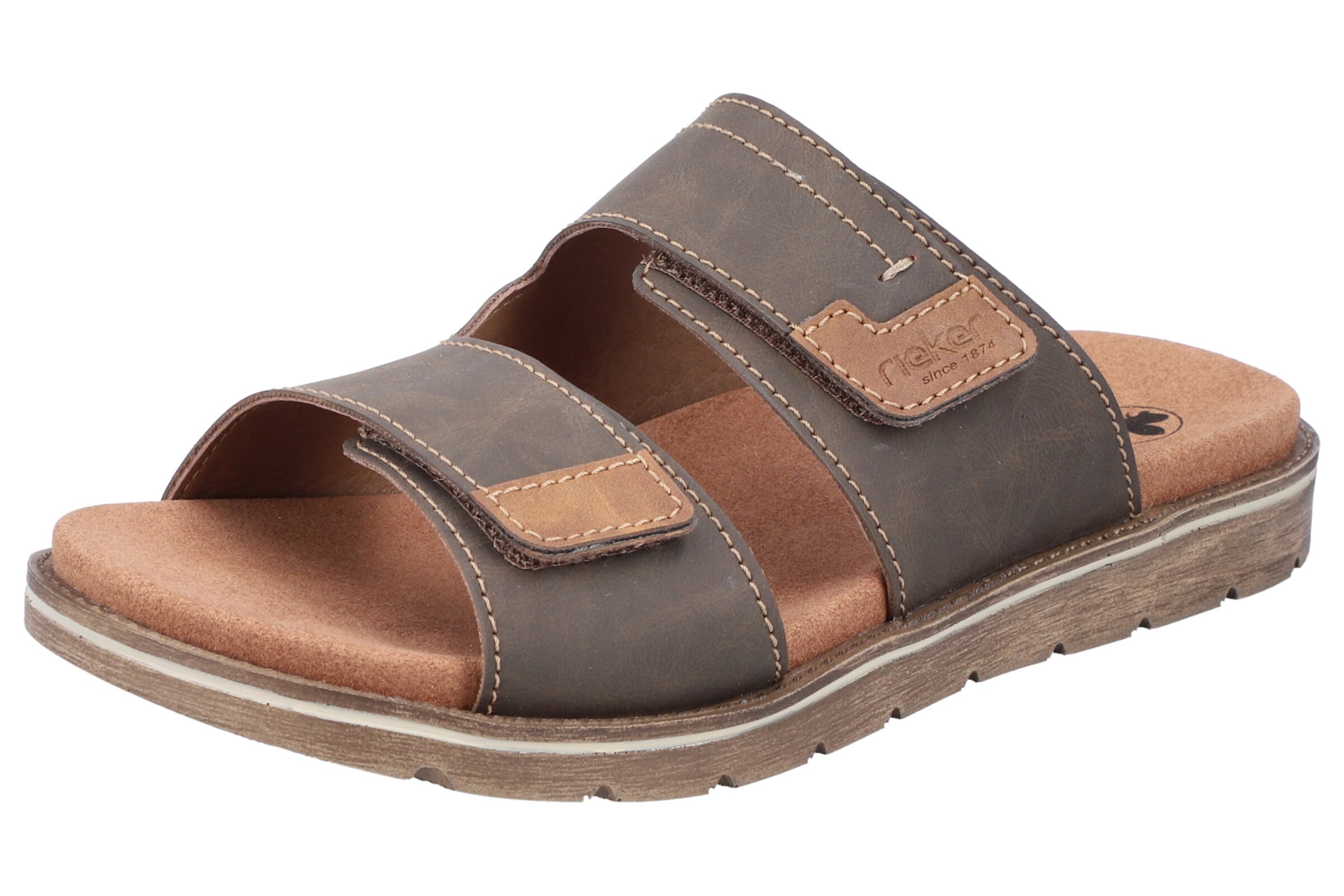 Mule Rieker en marron : devant