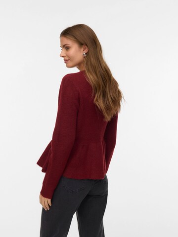 VERO MODA Knit cardigan 'EIKA' in Red