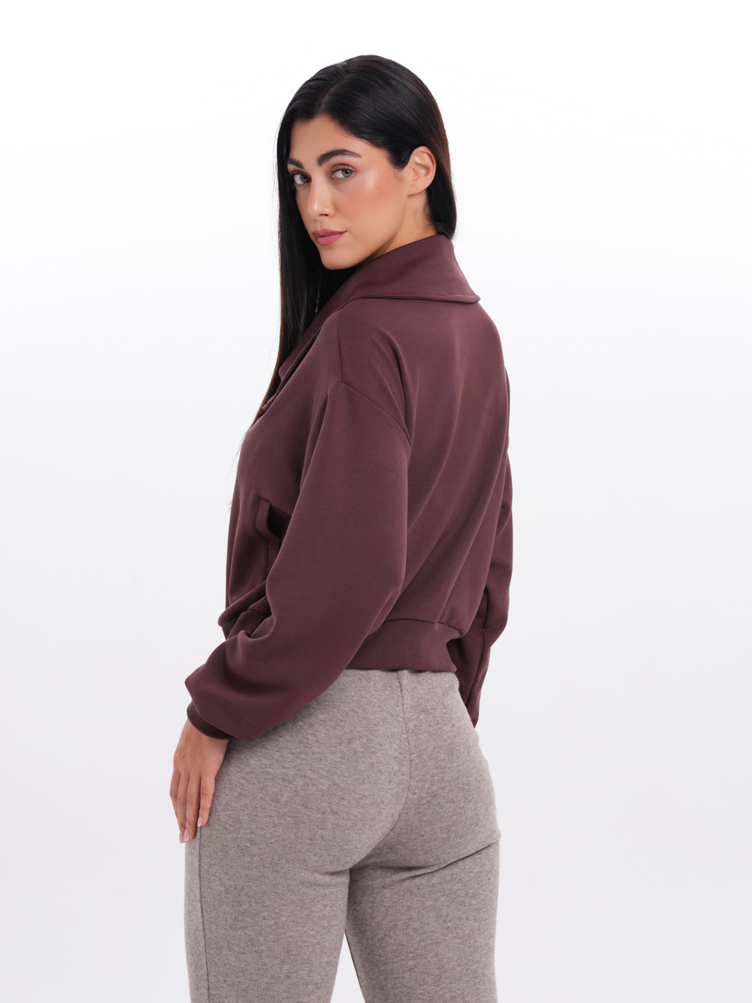 Veste de survêtement MYLAVIE by Sarah Harrison en marron