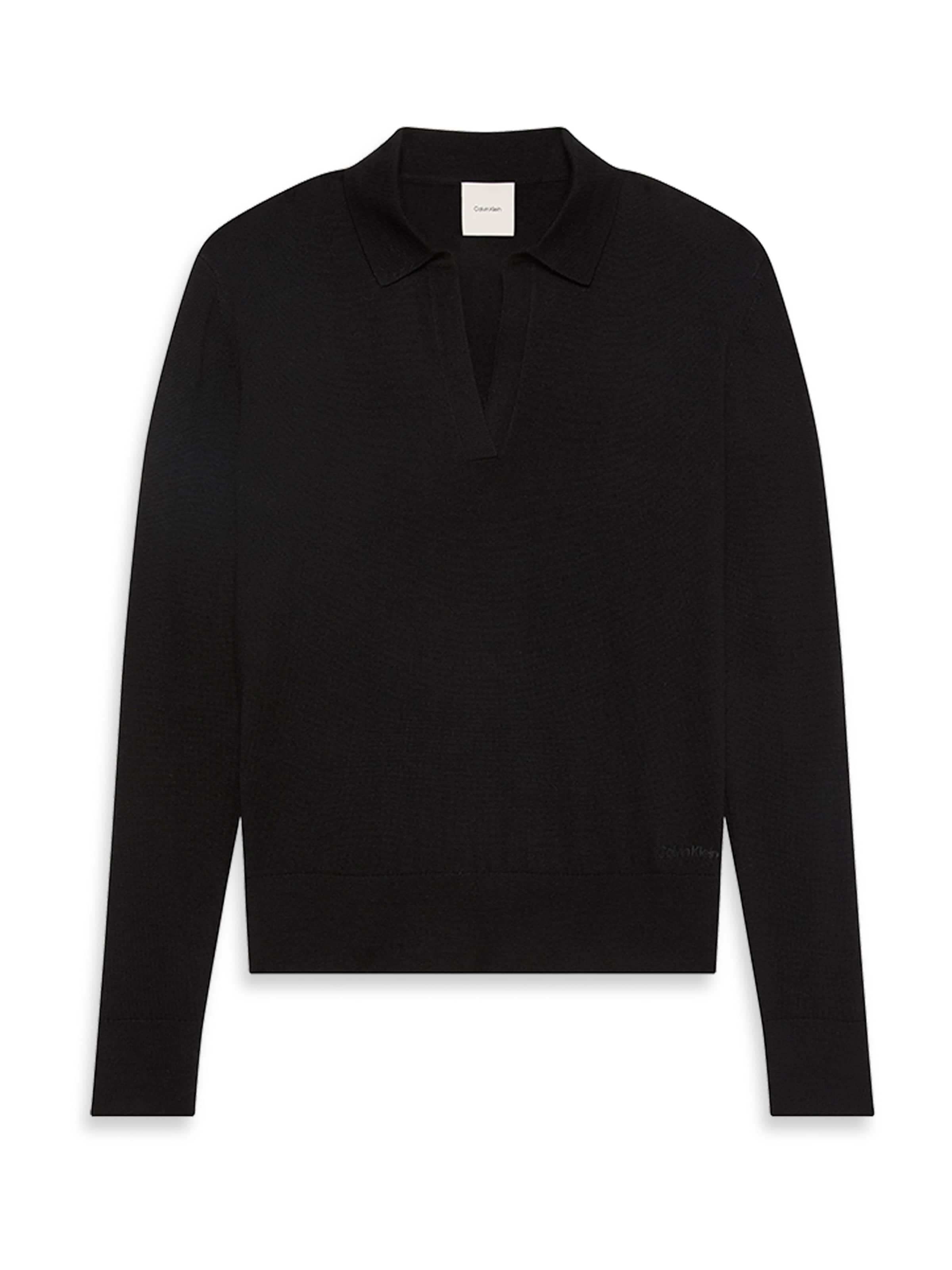 Pull-over Calvin Klein en noir : devant