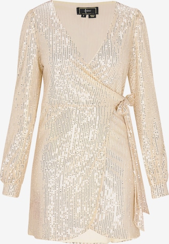 faina Kokteilové šaty - Zlatá: predná strana