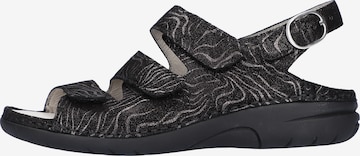 WALDLÄUFER Strap Sandals in Black