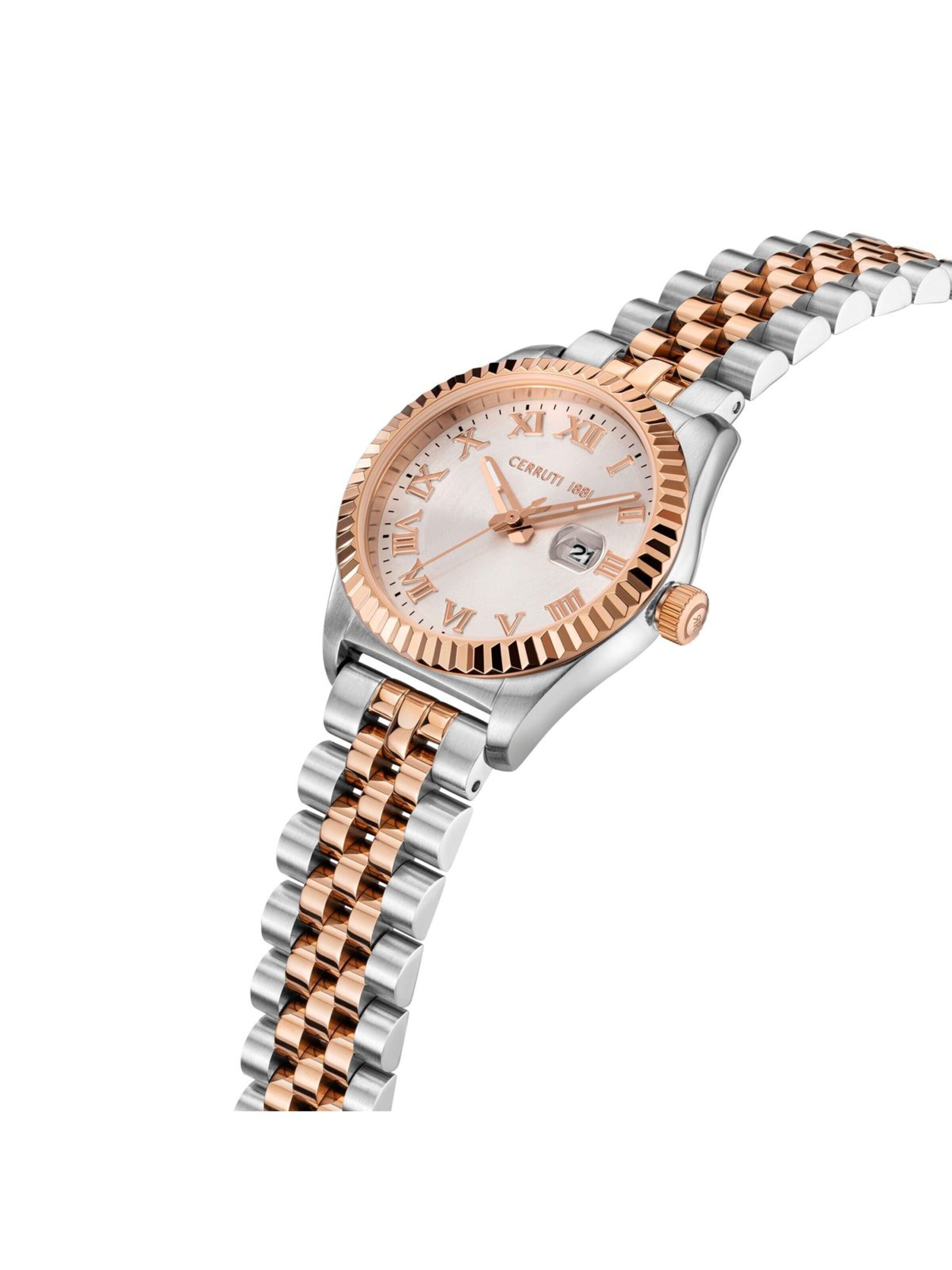 Montre à affichage analogique 'Cerruti 1881 - Date watch Baccio - Quartz watch movement - Watch case width: 36 mm' CERRUTI 1881 en or