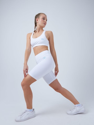 SPORTKIND Slimfit Sportbroek in Wit
