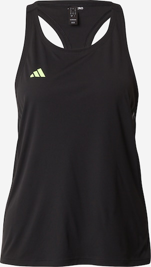 ADIDAS PERFORMANCE Sports top 'Adizero Essentials' in Lime / Black, Item view