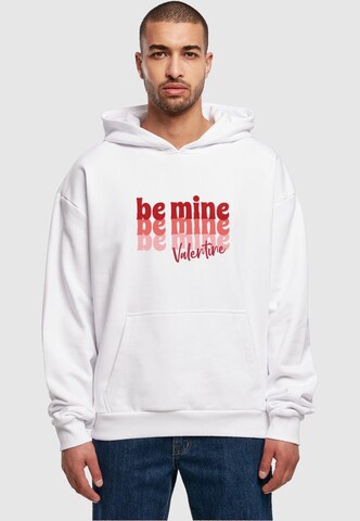 Merchcode Sweatshirt 'Valentines Day - Be Mine' in Wit: voorkant