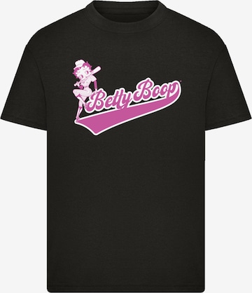 F4NT4STIC Shirt 'Betty Boop Baseball' in Black: front