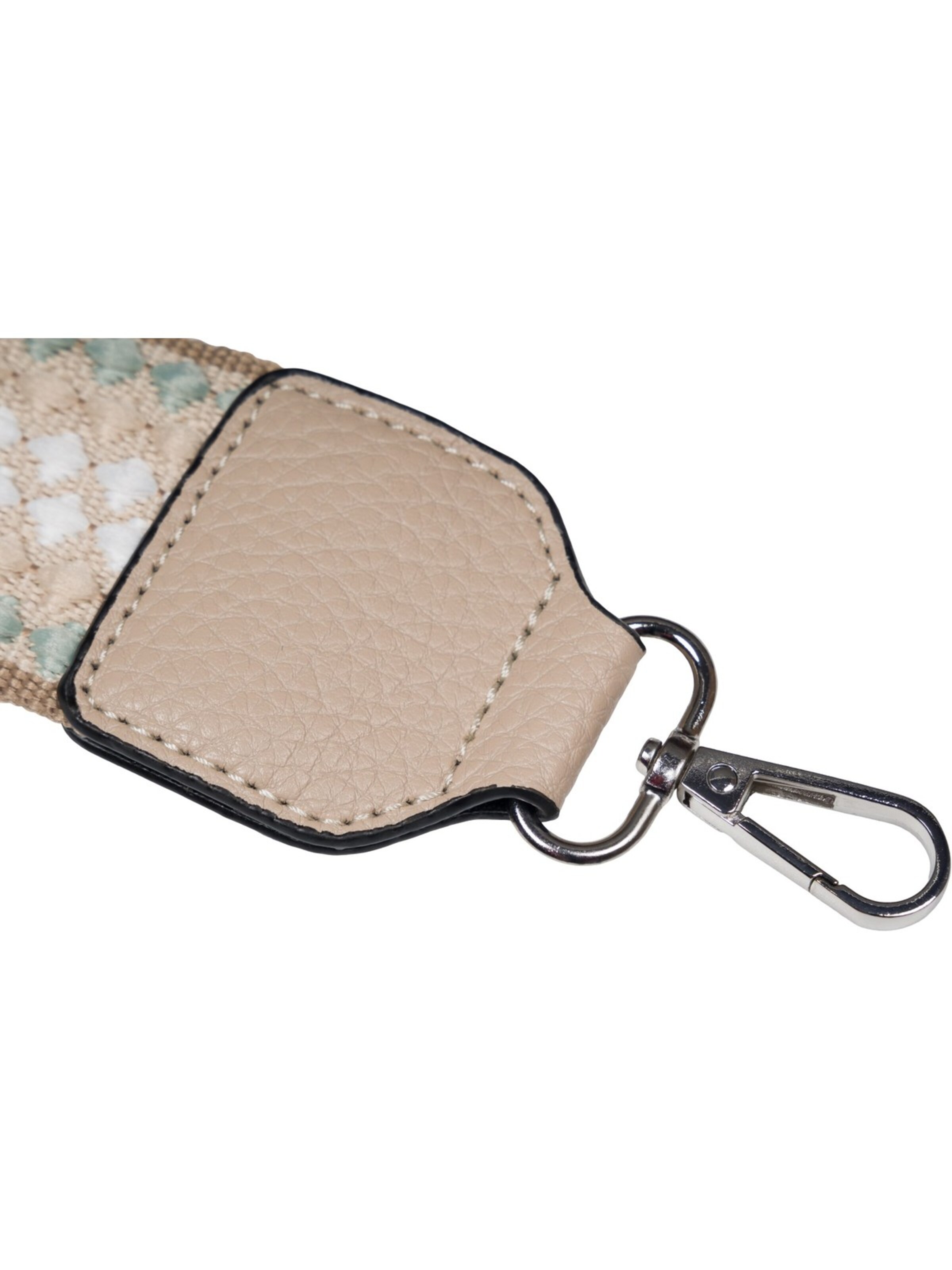 styleBREAKER Taschenzubehör 'Breiter Wechsel Taschengurt Pünktchen mit Börse'‌‌‌‌‌‌‌‌‌ in Grau