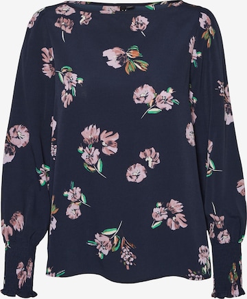 VERO MODA Blouse 'LYDIA' in Blauw: voorkant