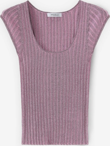 Tops en tricot MOTIVI en rose : devant