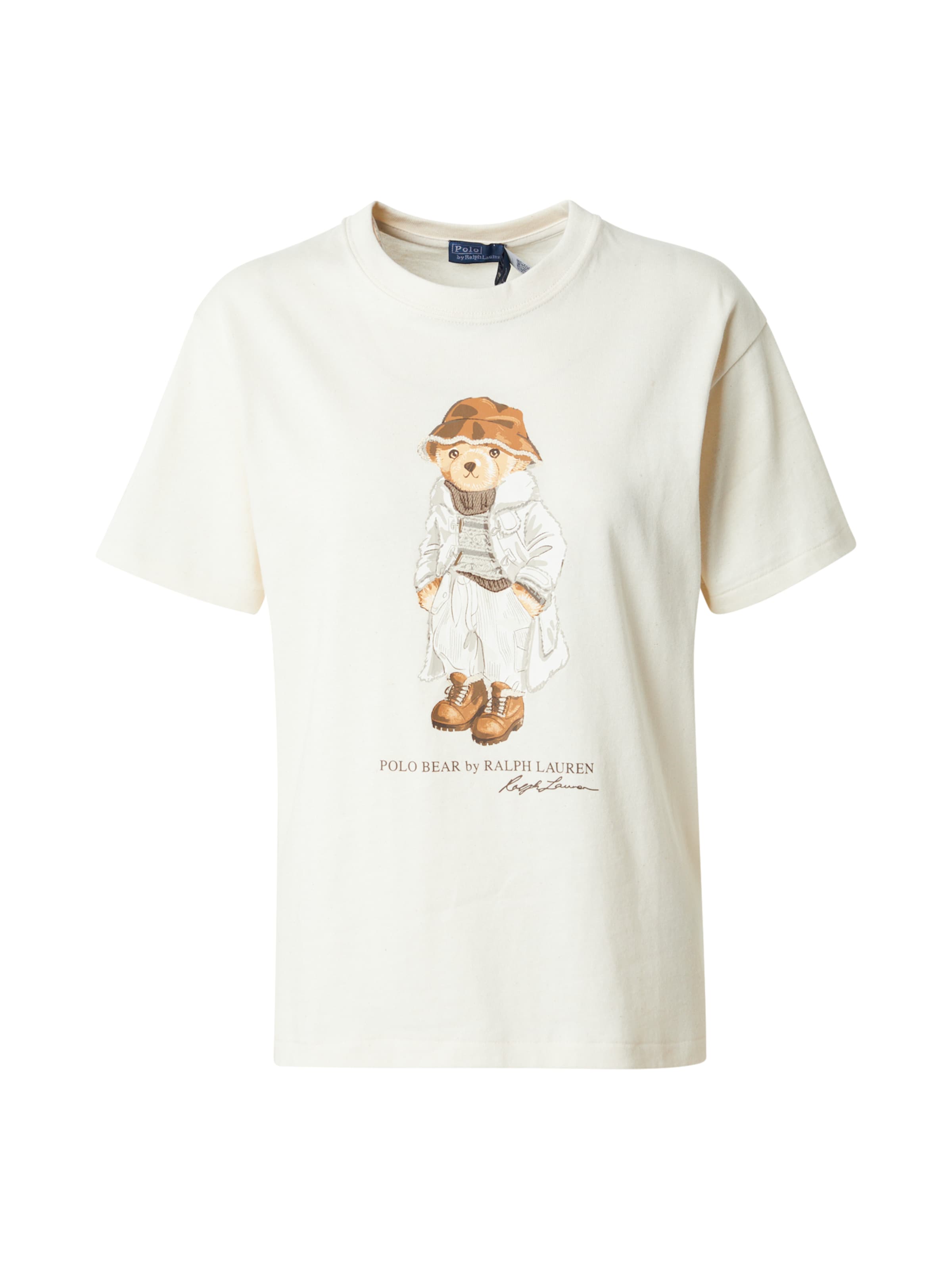 T-shirt Polo Ralph Lauren en blanc : devant