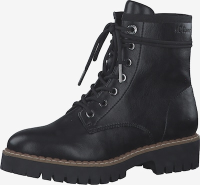 s.Oliver Bottines à lacets en noir, Vue avec produit