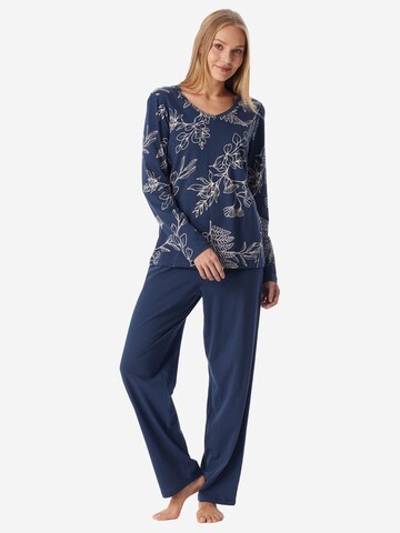 SCHIESSER Schlafanzug ' Comfort Essentials ' in Blau