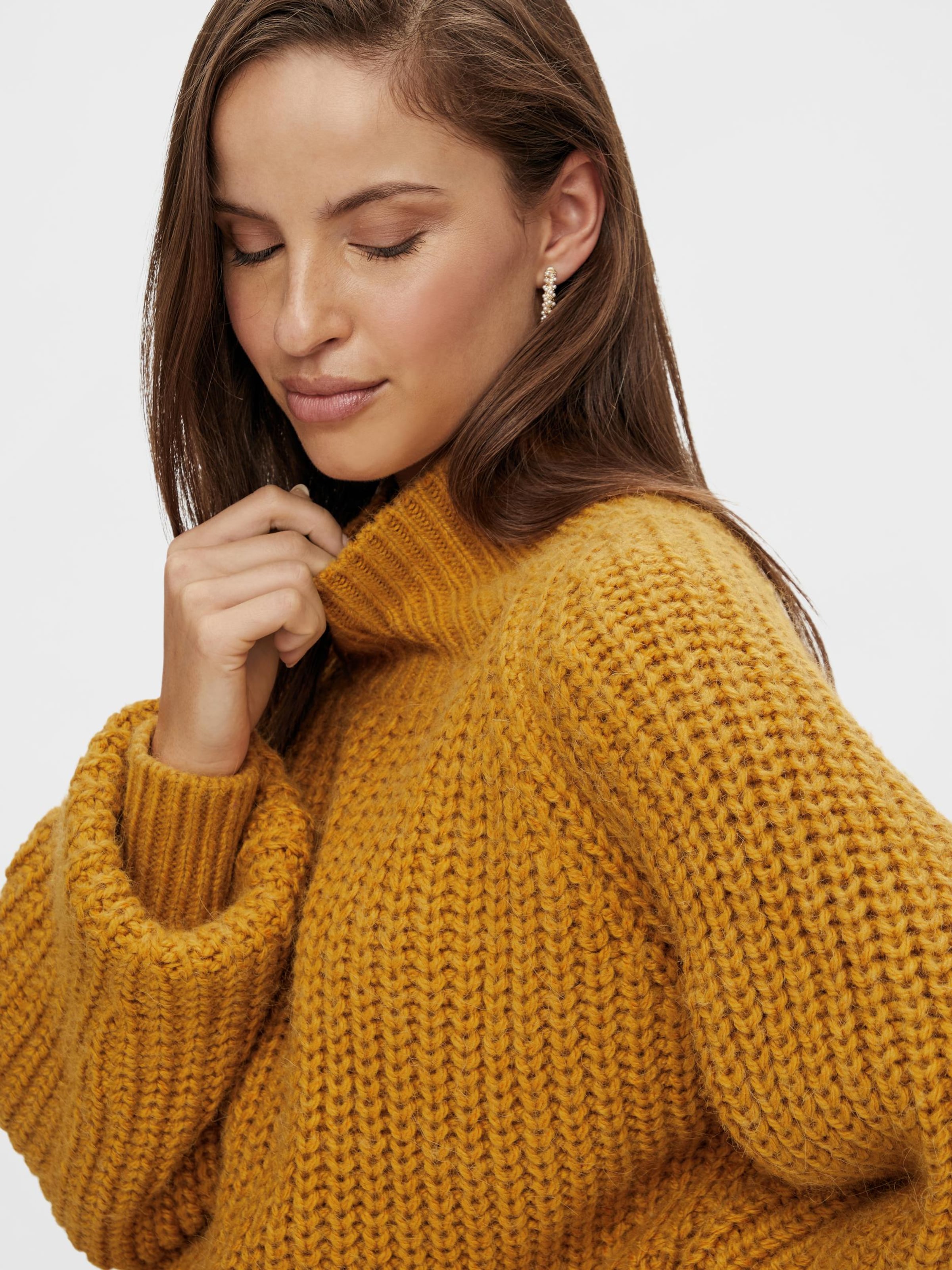 Frauen Pullover & Strick Y.A.S Pullover 'Dria' in Goldgelb - FP58663