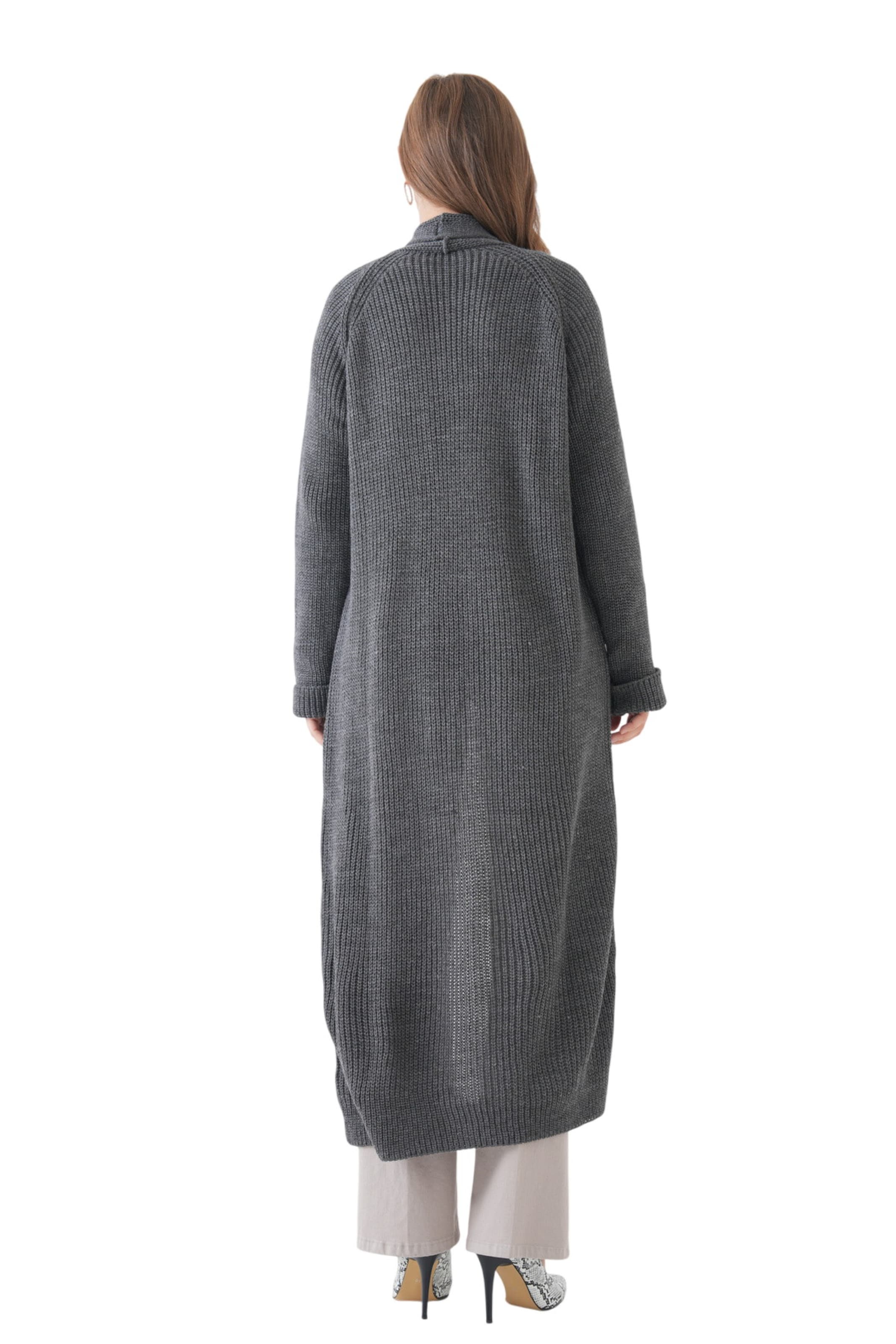 WOMAN VISION Gebreid vest in Grijs