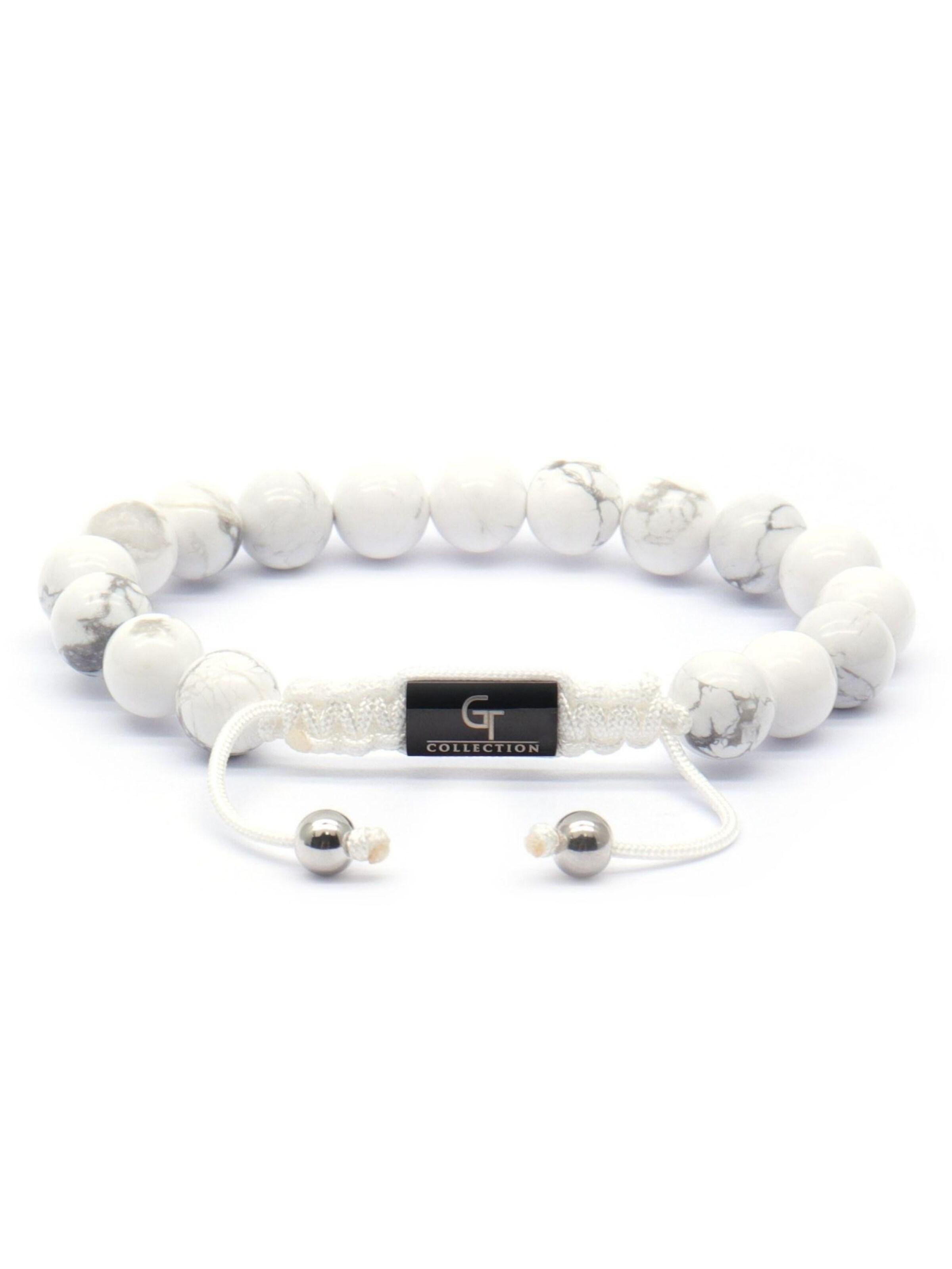 GT Collection - Pulsera 'Single-Bead' en blanco