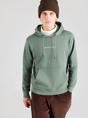 JACK & JONES - Sweatshirt 'JJSKI' em verde: frente