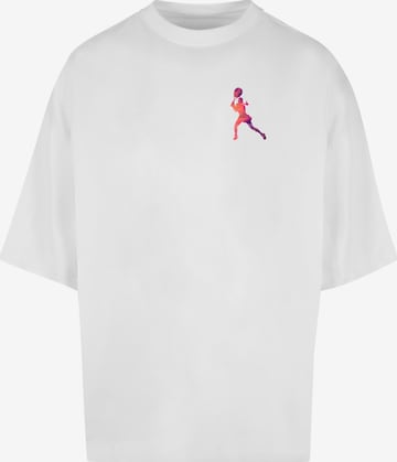 Merchcode Shirt 'Tennis Woman Silhouette' in White: front