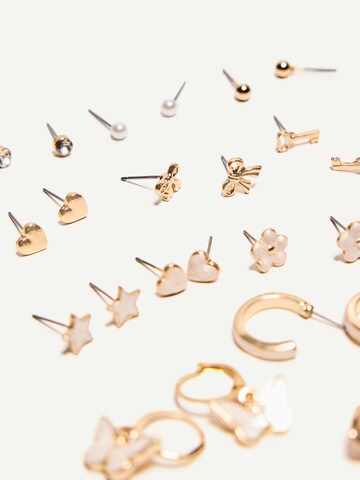 Boucles d'oreilles Bershka en or