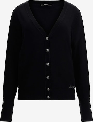 GUESS Knit Cardigan 'Zena' in Black: front