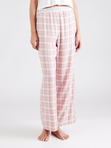 HOLLISTER Pajama pants in Pink: front