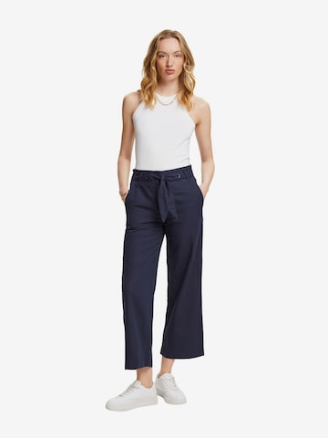 ESPRIT Wide Leg Hose in Blau