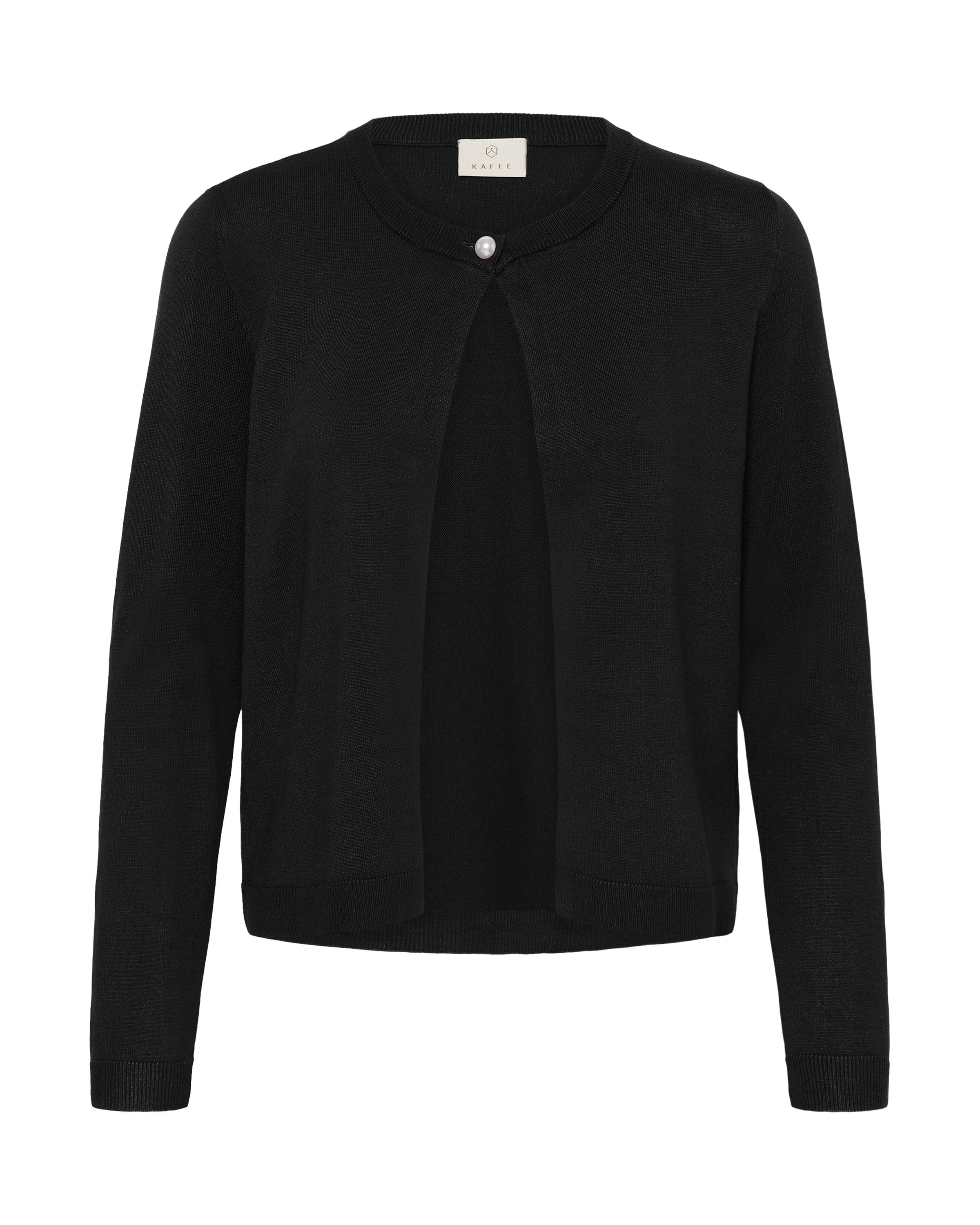 Kaffe Knit Cardigan in Black: front
