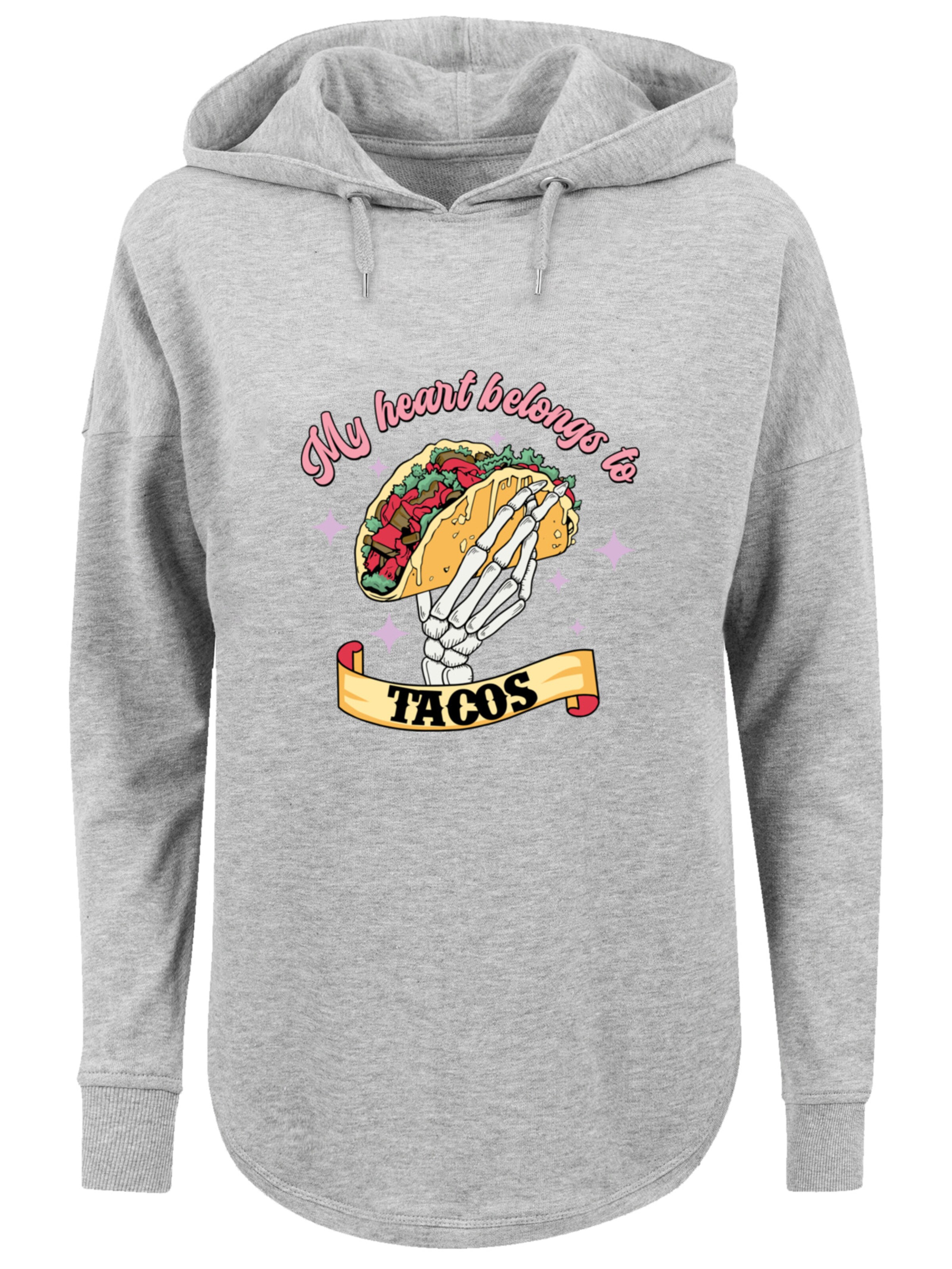 F4NT4STIC Sweatshirt in Grijs: voorkant