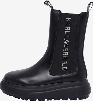 Karl Lagerfeld Chelsea Boots in Black: front