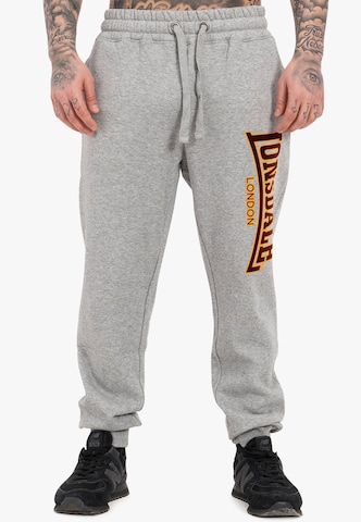 LONSDALE Tapered Sports trousers 'Blackley' in Grey: front
