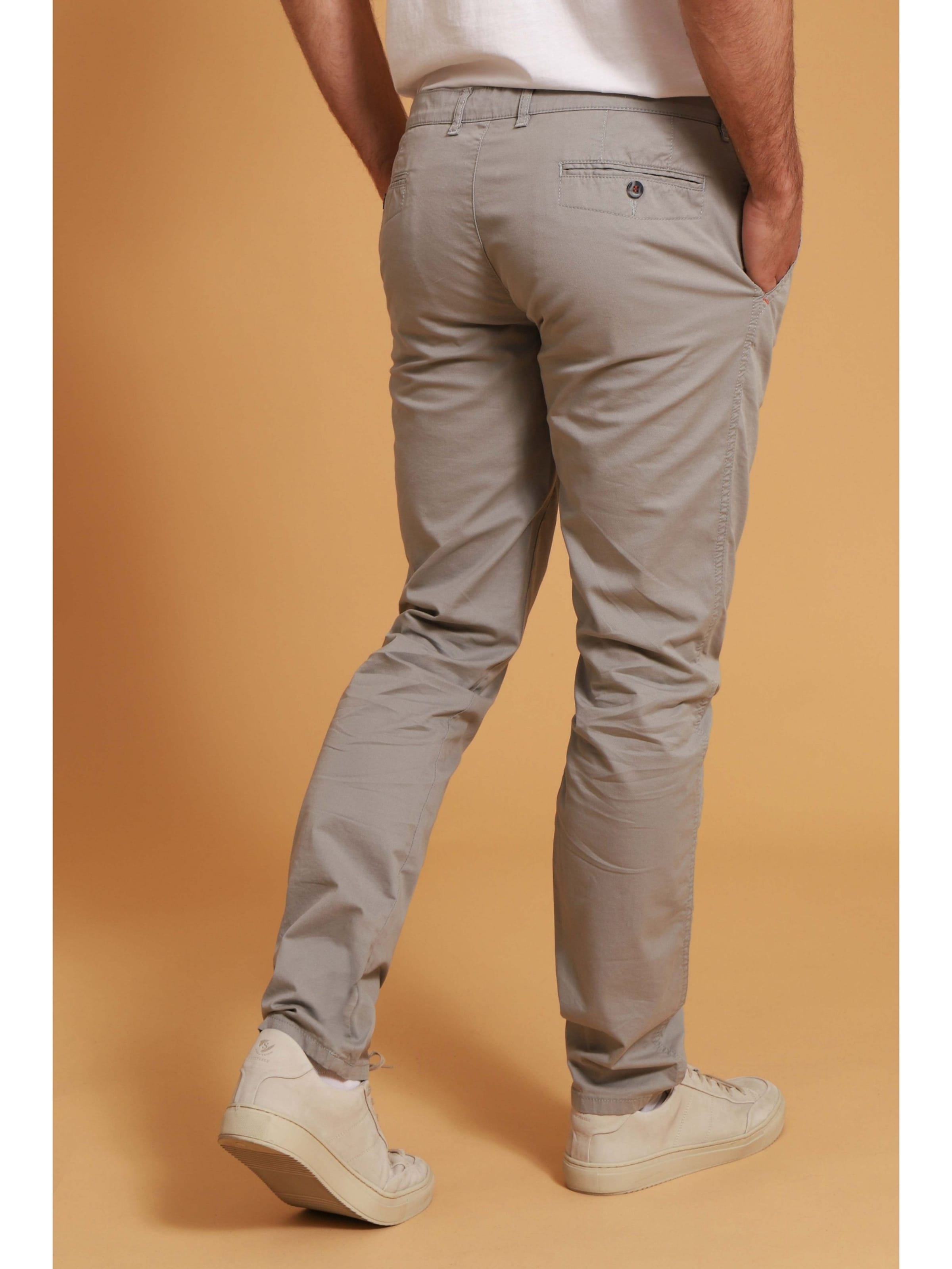Suitable Slimfit Chino 'Plato' in Grijs
