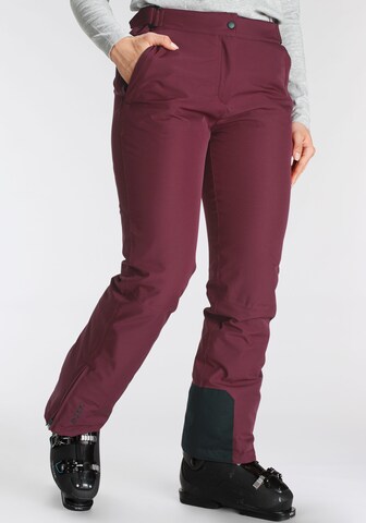 Maier Sports Regular Outdoor Pants in Red