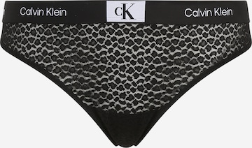 Calvin Klein Underwear Plus String i sort: forside