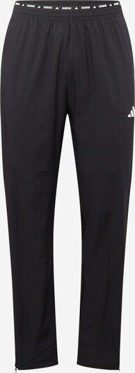 ADIDAS PERFORMANCE Pantalon de sport 'Own the Run' en noir / blanc, Vue avec produit