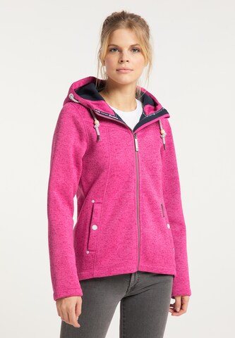 Schmuddelwedda Fleecejacke in Pink: predná strana