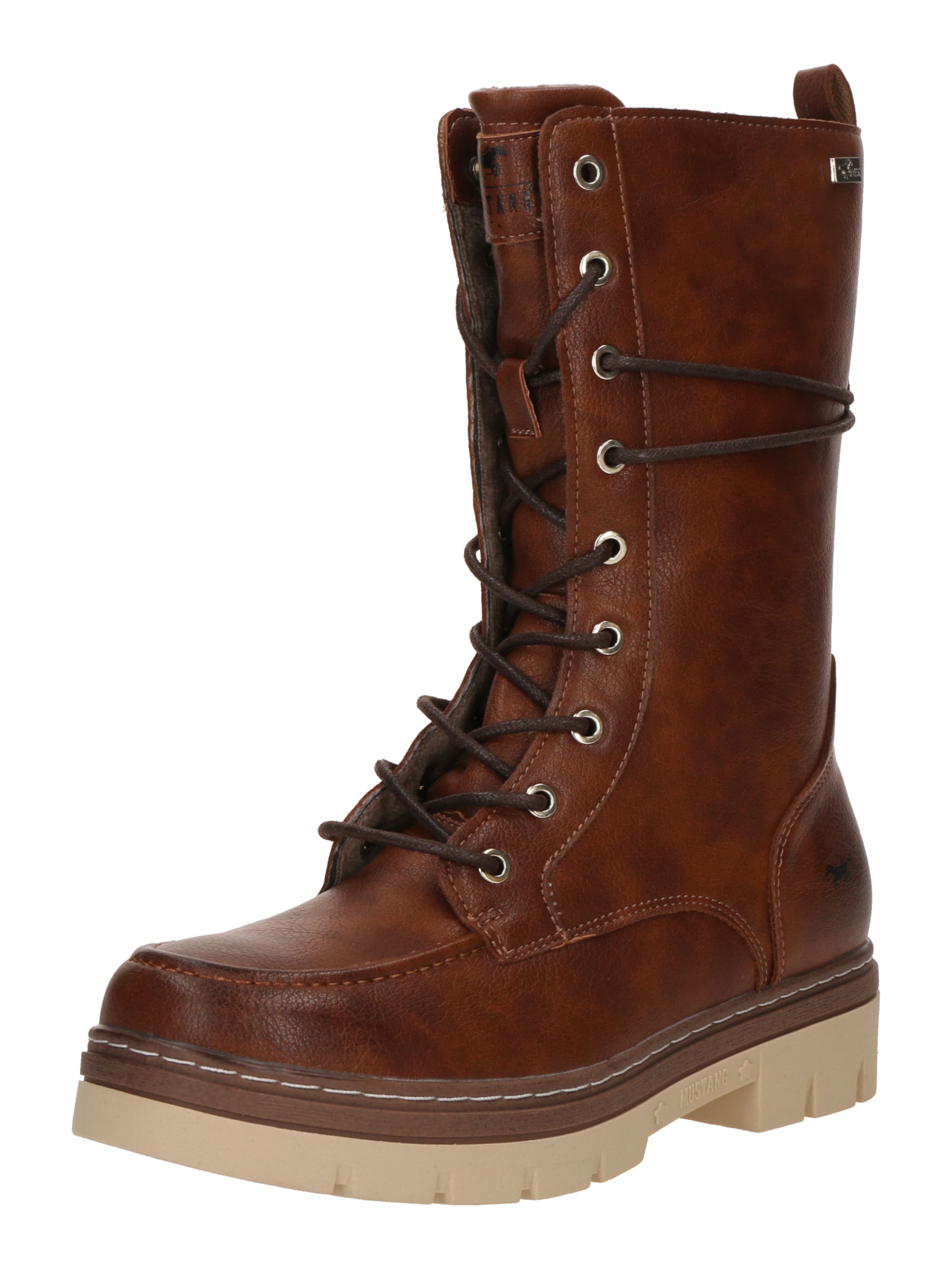 Stivale stringato di MUSTANG in marrone: frontale