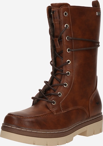 brūns MUSTANG Šņorzābaki: no priekšpuses