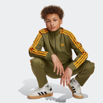 ADIDAS ORIGINALS Zip-Up Hoodie 'Adicolor Firebird' in Green