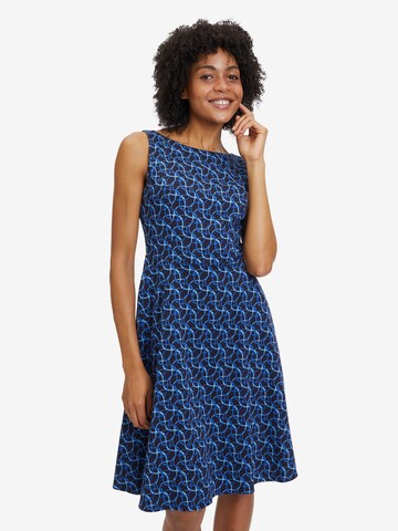 Robe Vera Mont en bleu : devant