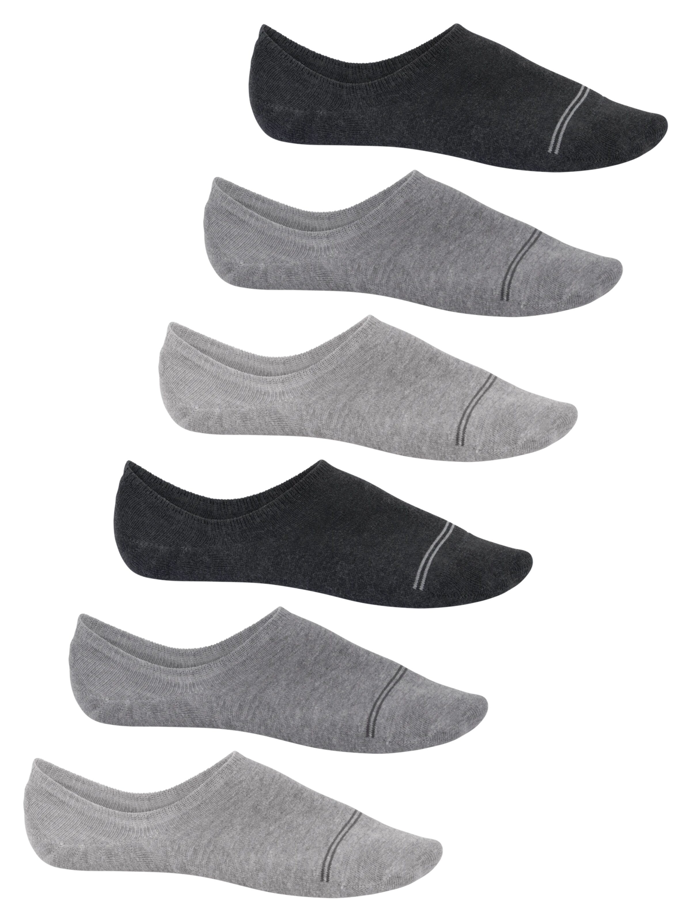 footstar Socks 'EVERYDAY!' in Grey: front