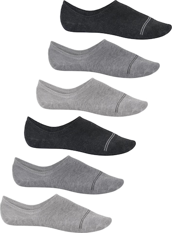 footstar Socks 'EVERYDAY!' in Grey: front